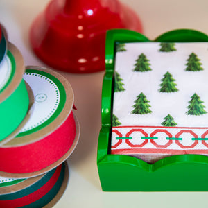 WH Paper Cocktail Napkins | Christmas Tree Farm