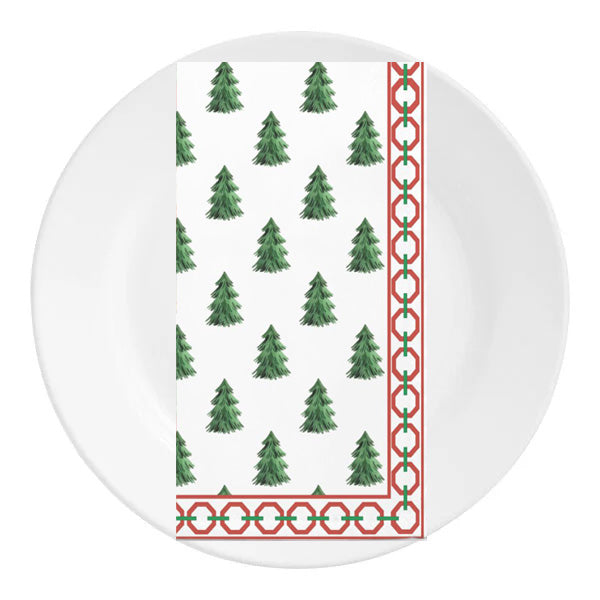 In Stock Dinner Napkins | Set of 4 | Christmas Tree Farm