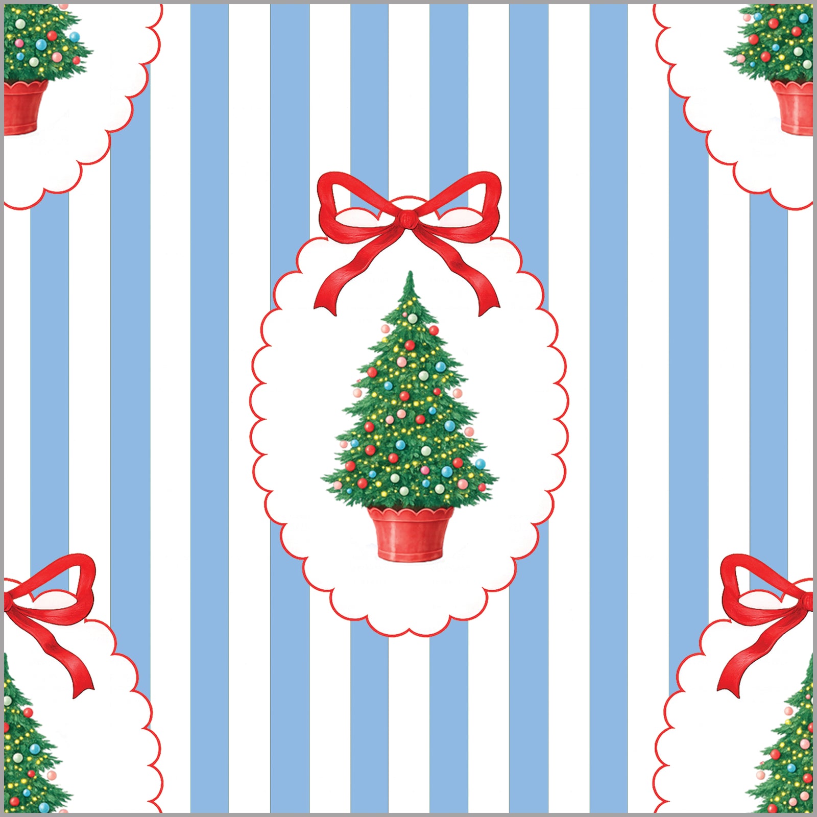 In Stock Continuous Roll Gift Wrap | Christmas Tree Plaque