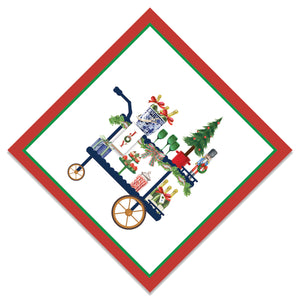 Christmas Bar Cart Paper Cocktail Napkins