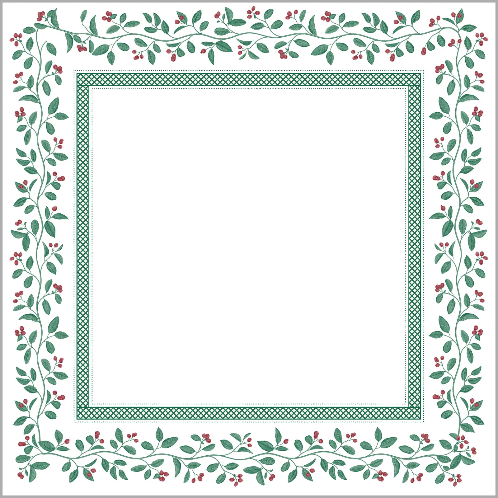 In Stock 8.5x8.5 SLAB Stock Notepad | Christmas Berries