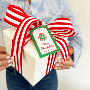 Christmas Block Print Personalized Gift Tags