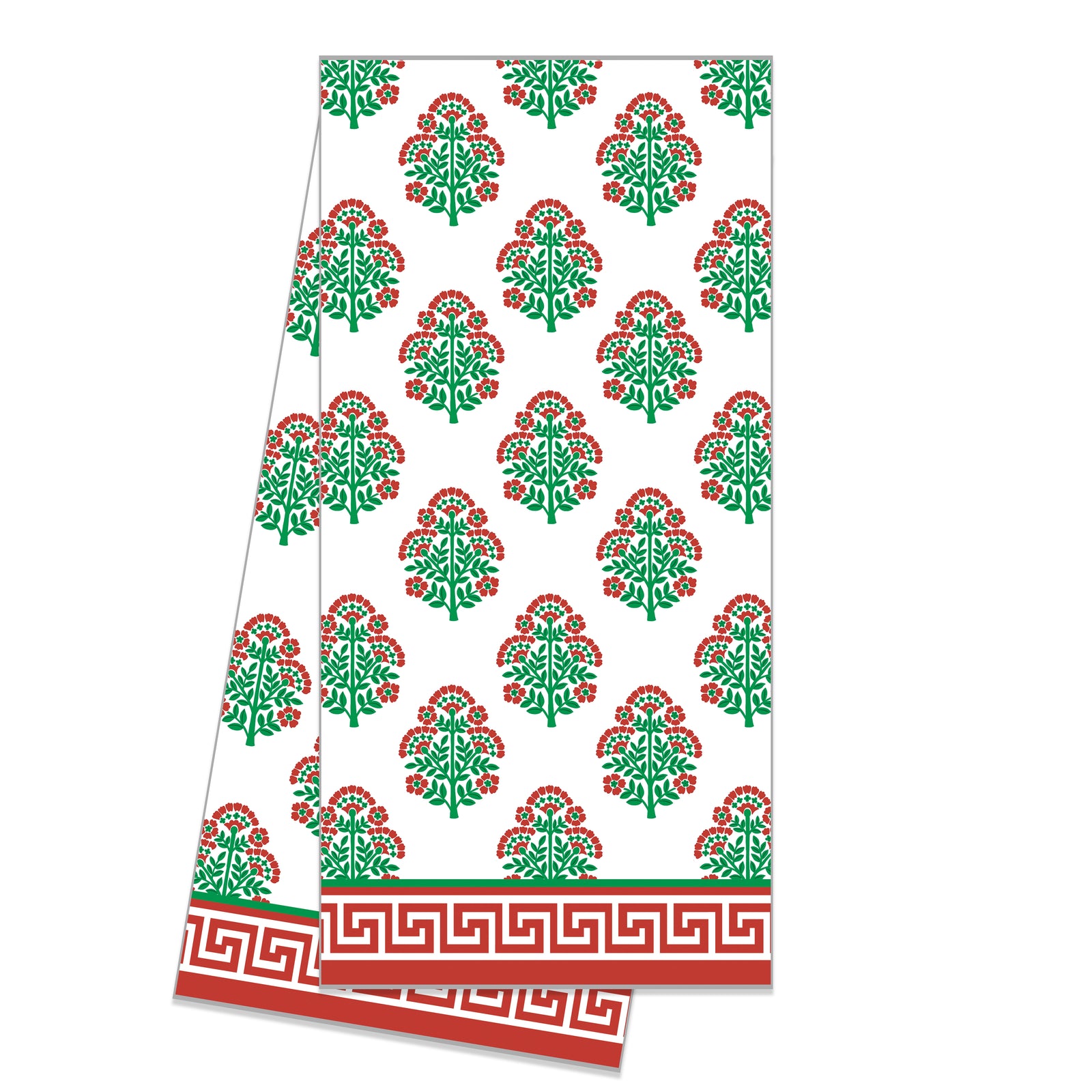 In Stock WH Hostess Cotton Tea Towel | Christmas Block Print