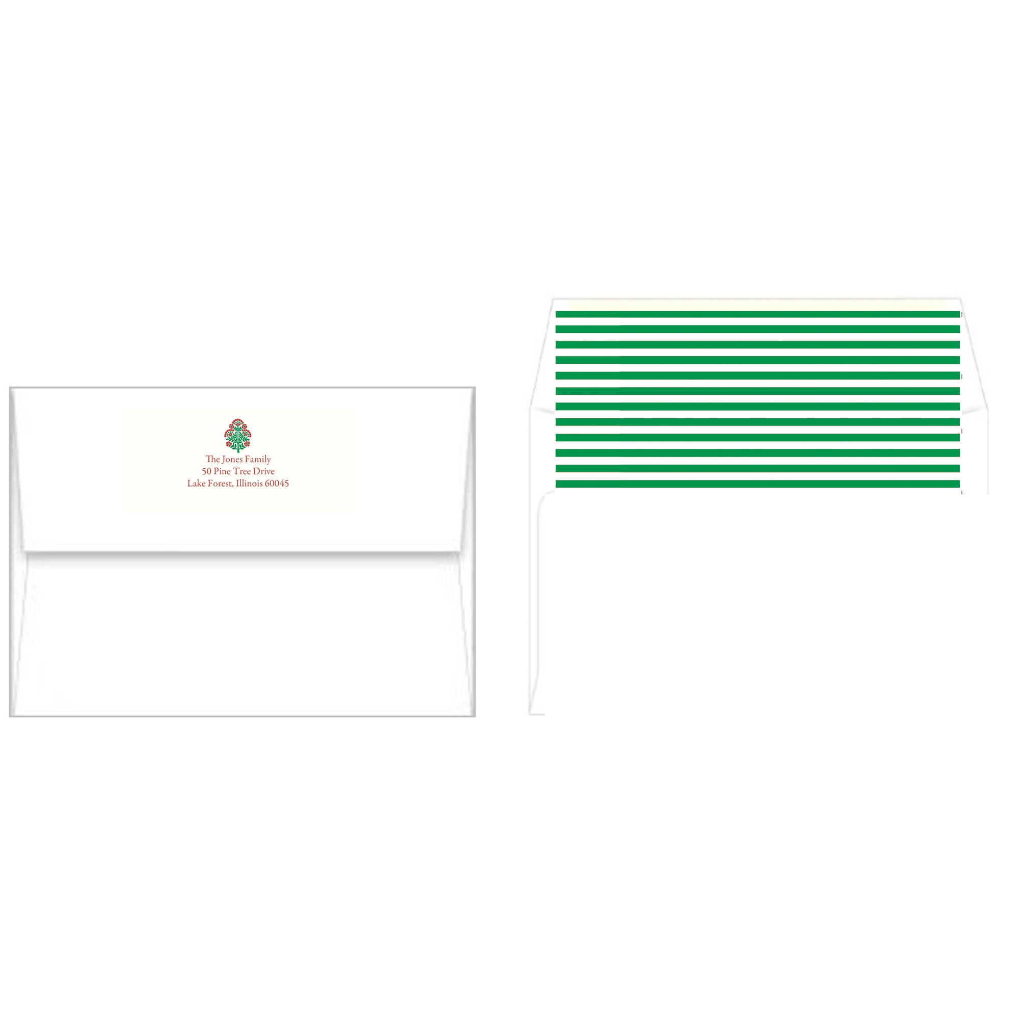 Christmas Block Print Photo Card
