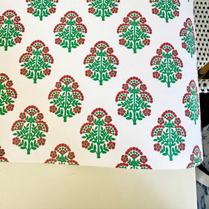 Paper Table Runner | Christmas Block Print