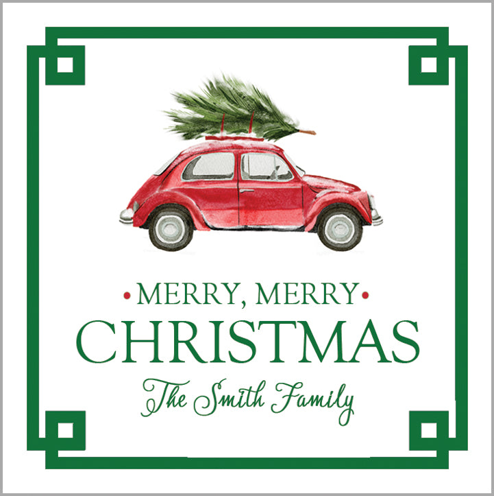 Christmas Car Personalized Gift Sticker | Set of 24