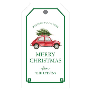 Christmas Car Personalized Gift Tags