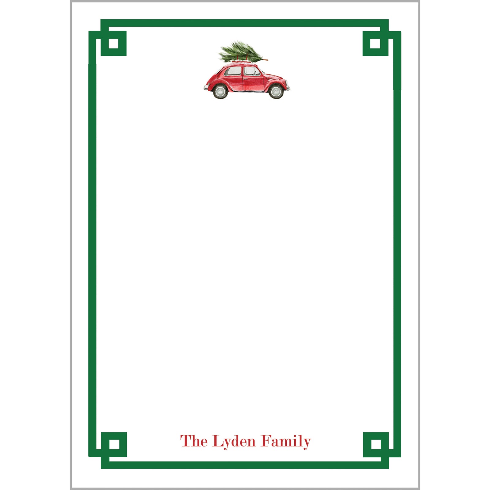 Christmas Car Personalized Notepad