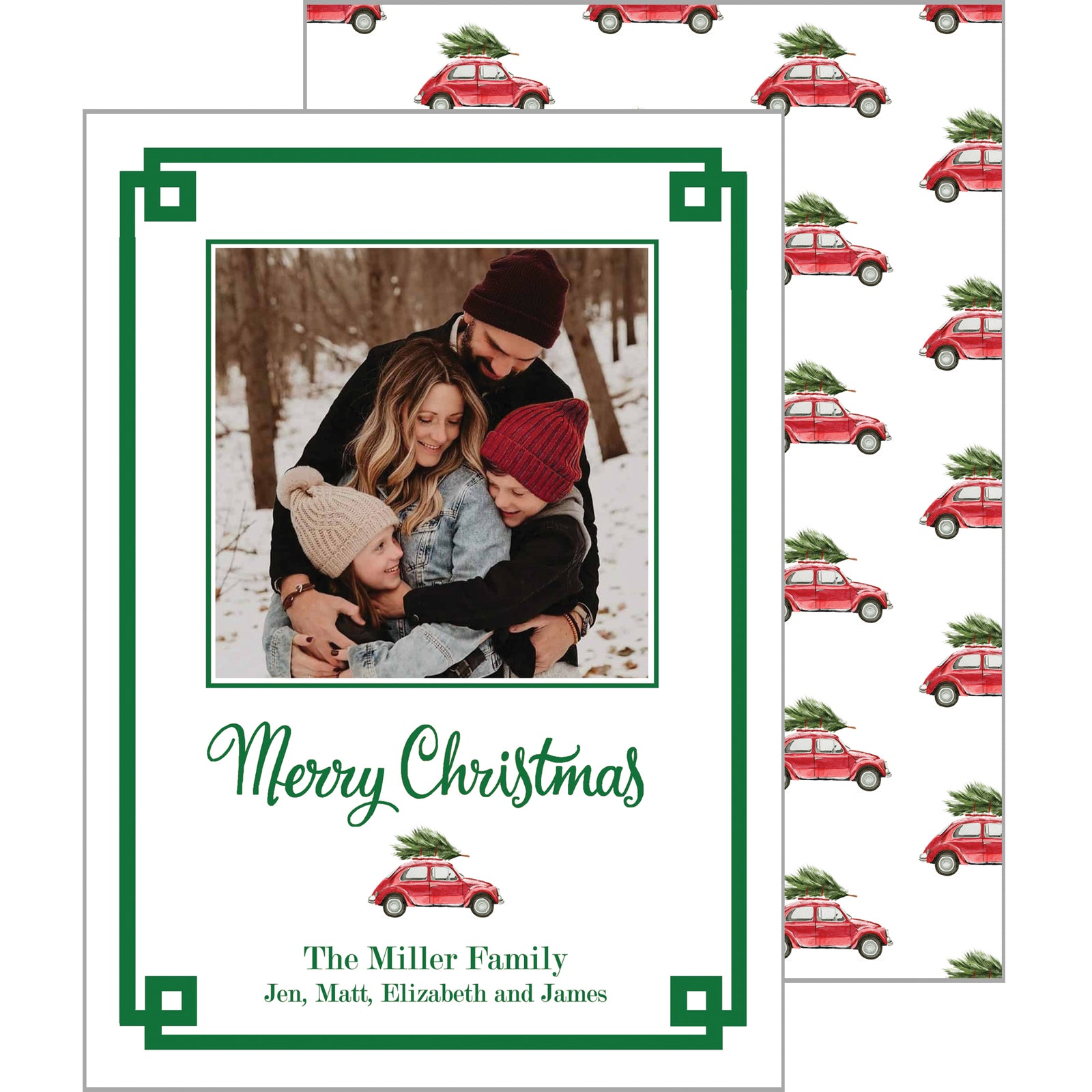 Christmas Car Photo Card