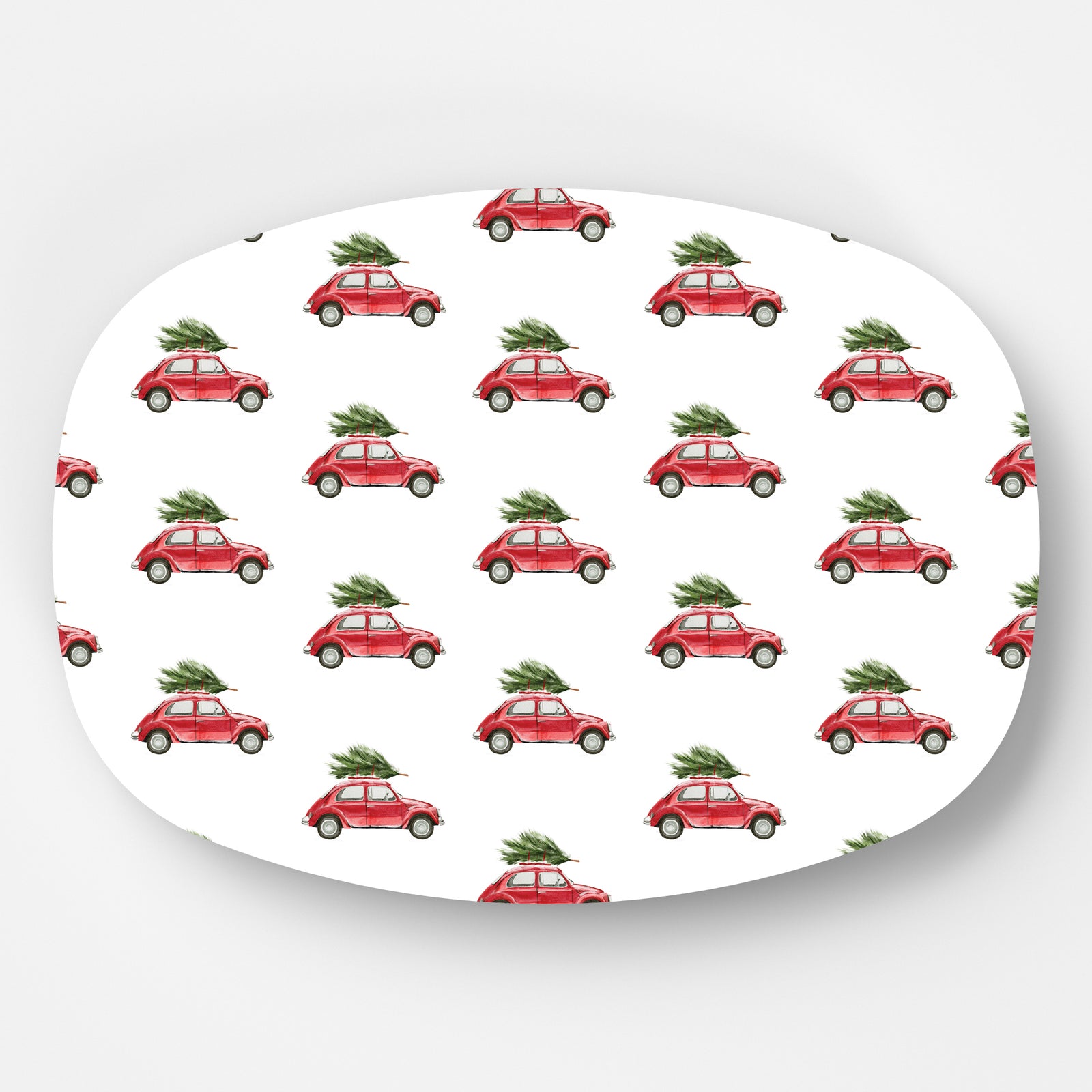 WH Serving Platter | Christmas Car (Personalized Option)