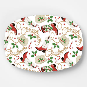 WH Serving Platter | Cowboy Christmas
