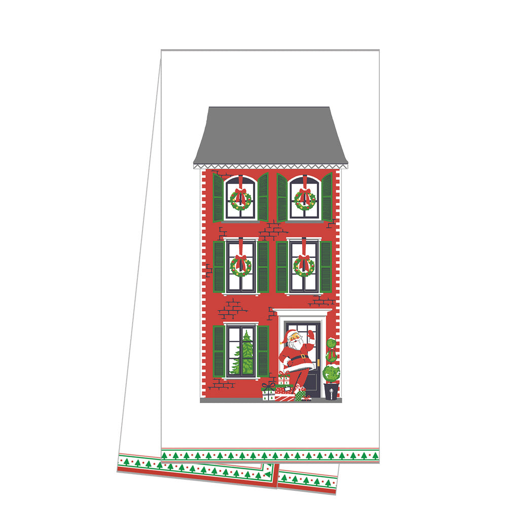 WH Hostess Cotton Tea Towel | Santa House