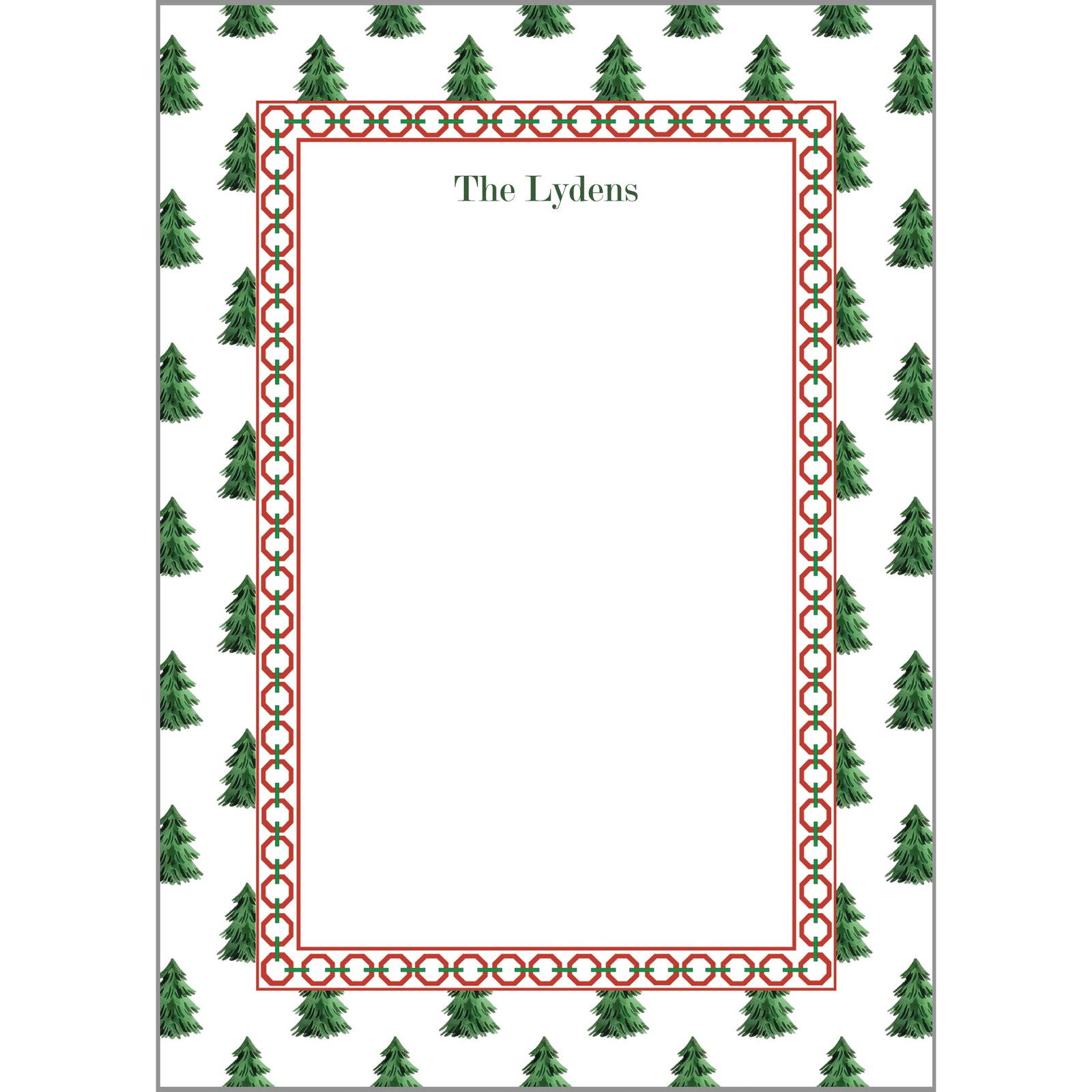 Christmas Tree Farm Personalized Notepad