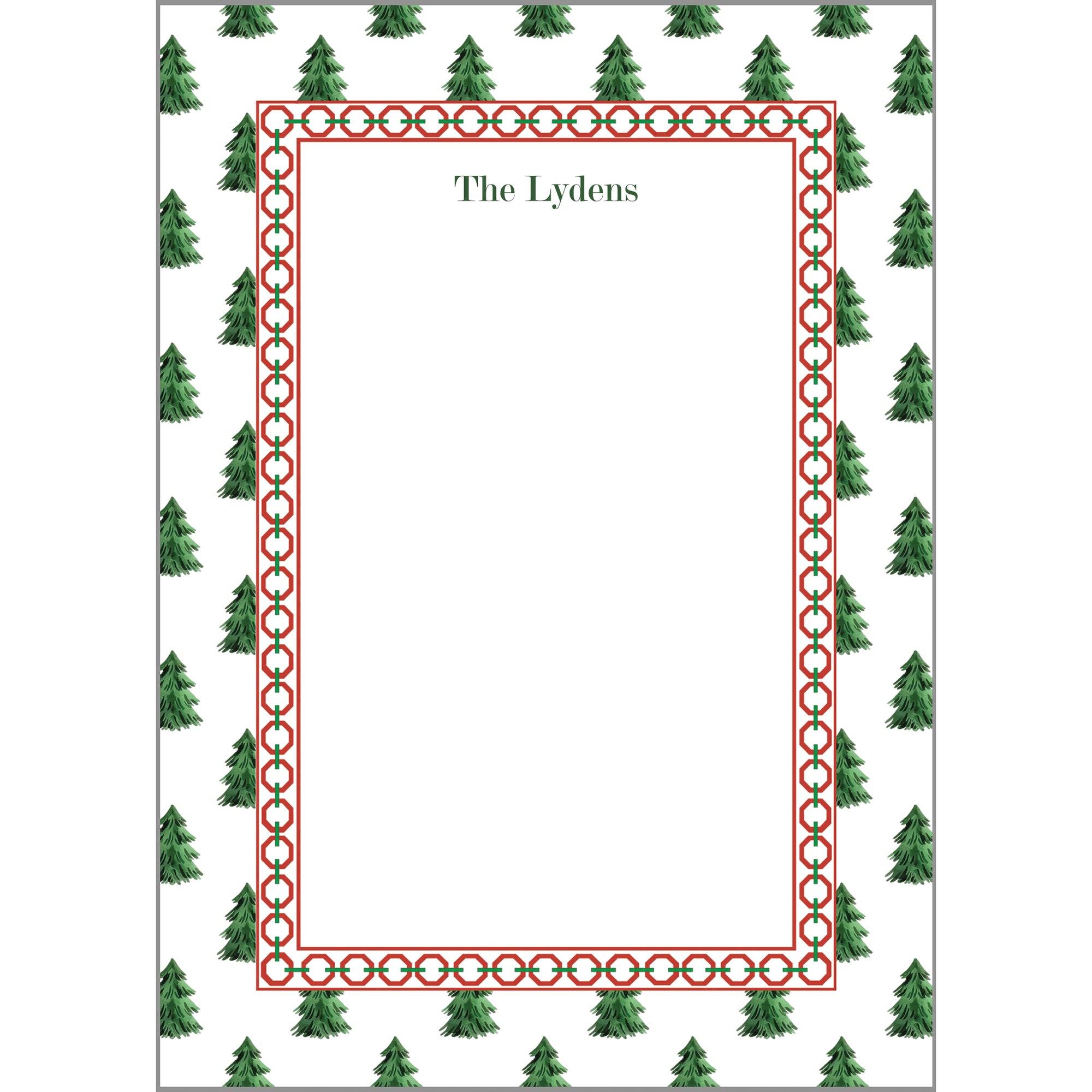 Christmas Tree Farm Personalized Notepad
