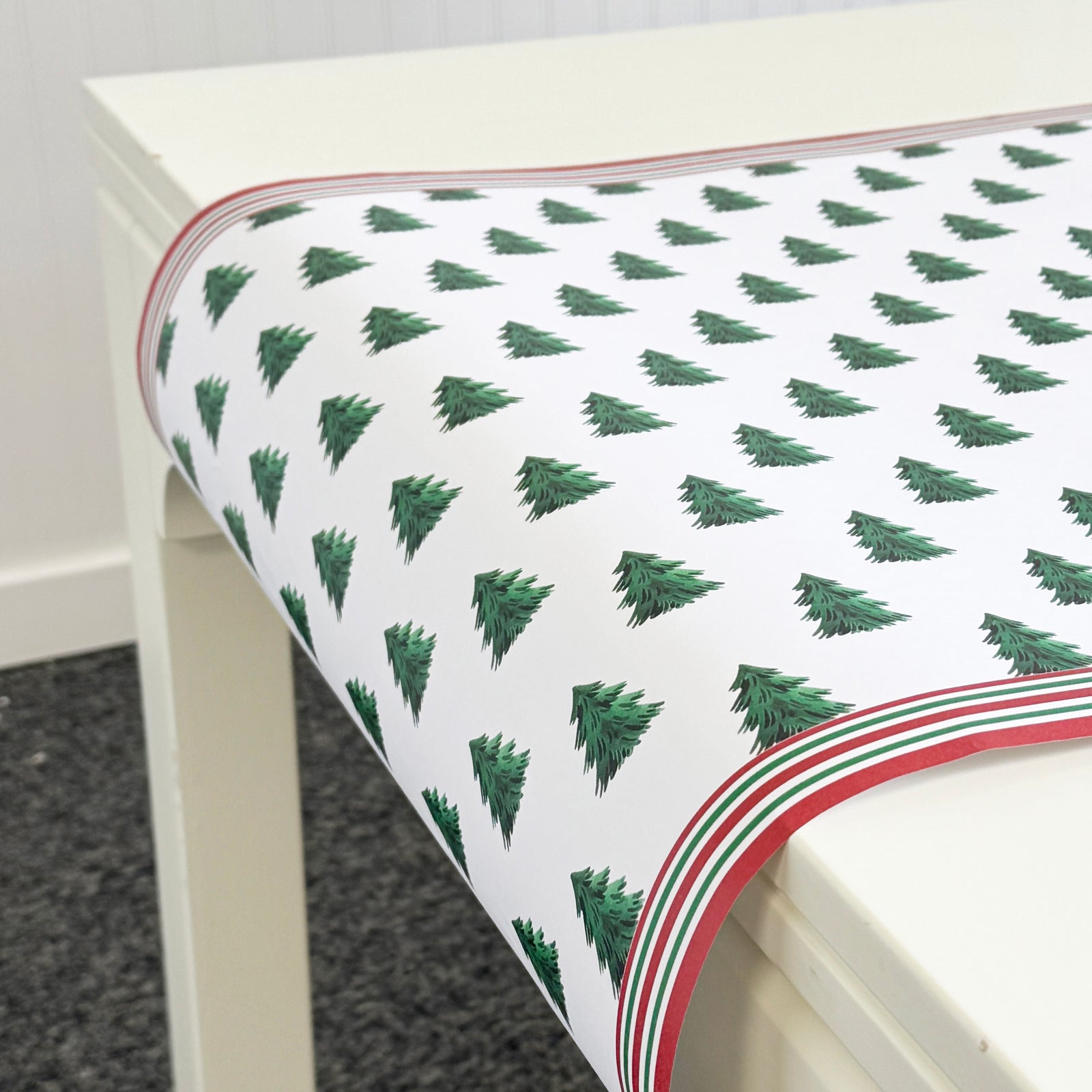 Christmas Tree Farm Paper Table Runner