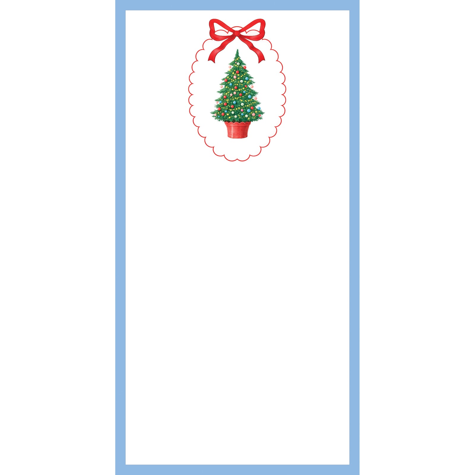 Christmas Tree Plaque List Notepad