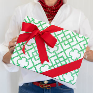 Continuous Roll Gift Wrap | Clover Lattice