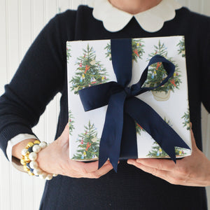 Continuous Roll Gift Wrap | Coastal Christmas Tree