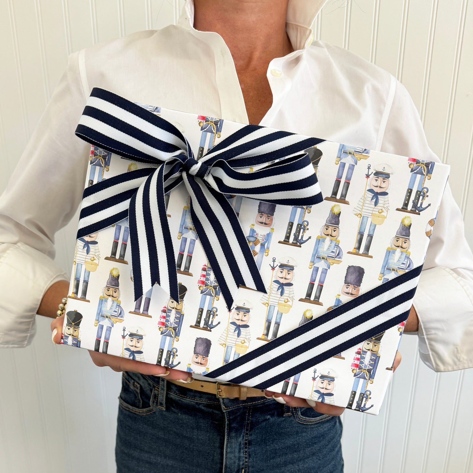 Continuous Roll Gift Wrap | Coastal Nutcrackers