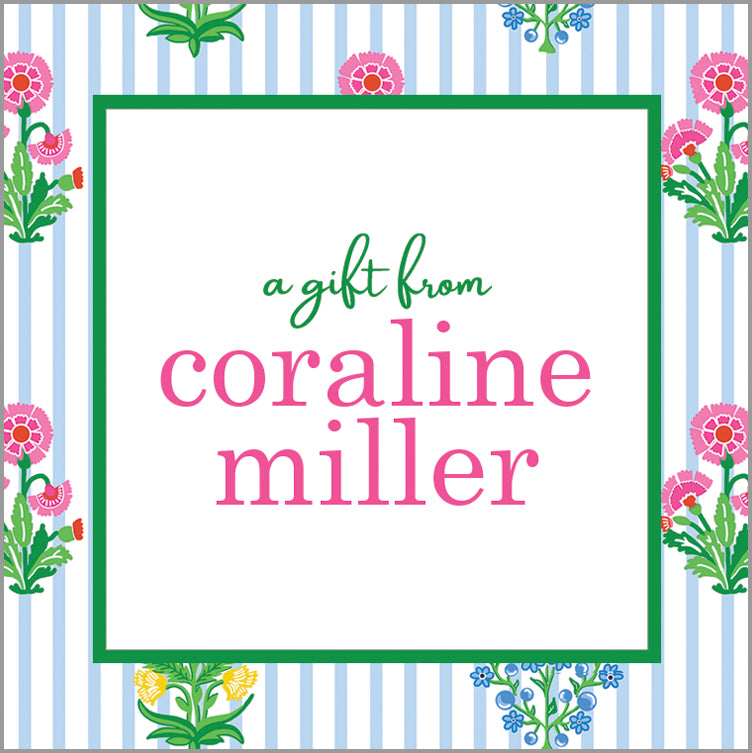 Coco Block Print Personalized Gift Sticker | Set of 24
