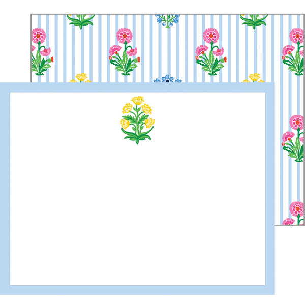 In Stock Flat Notecard Set of 10 | Coco Block Print - WH Hostess Social ...