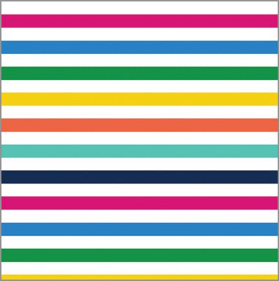 In Stock Continuous Roll Gift Wrap | Colorful Stripe