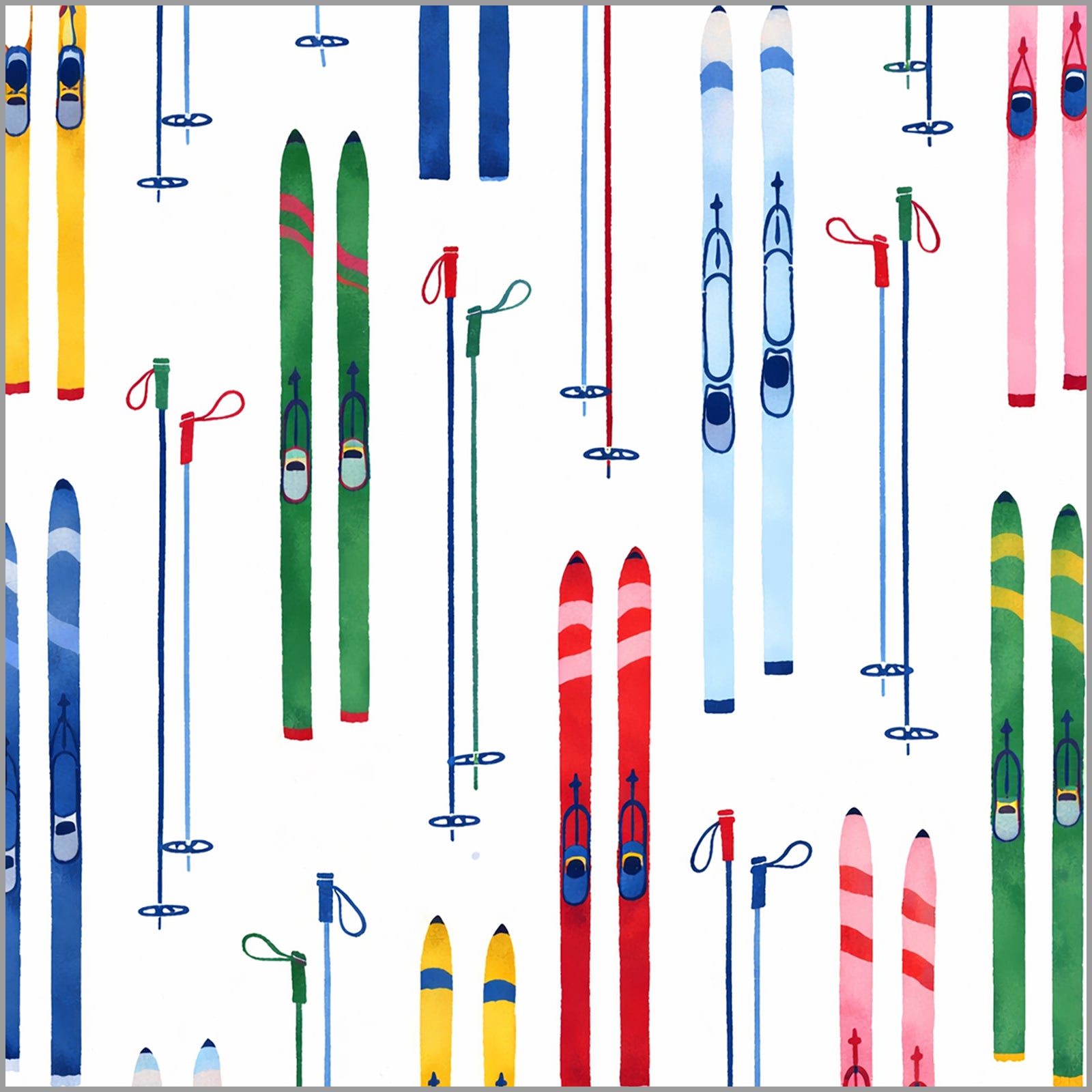 In Stock Paper Table Runner | Colorful Skis