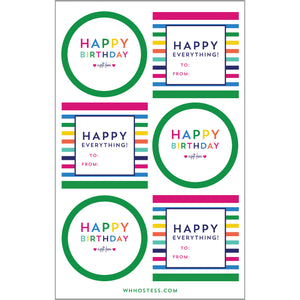 Gift Sticker Sheets | Colorful