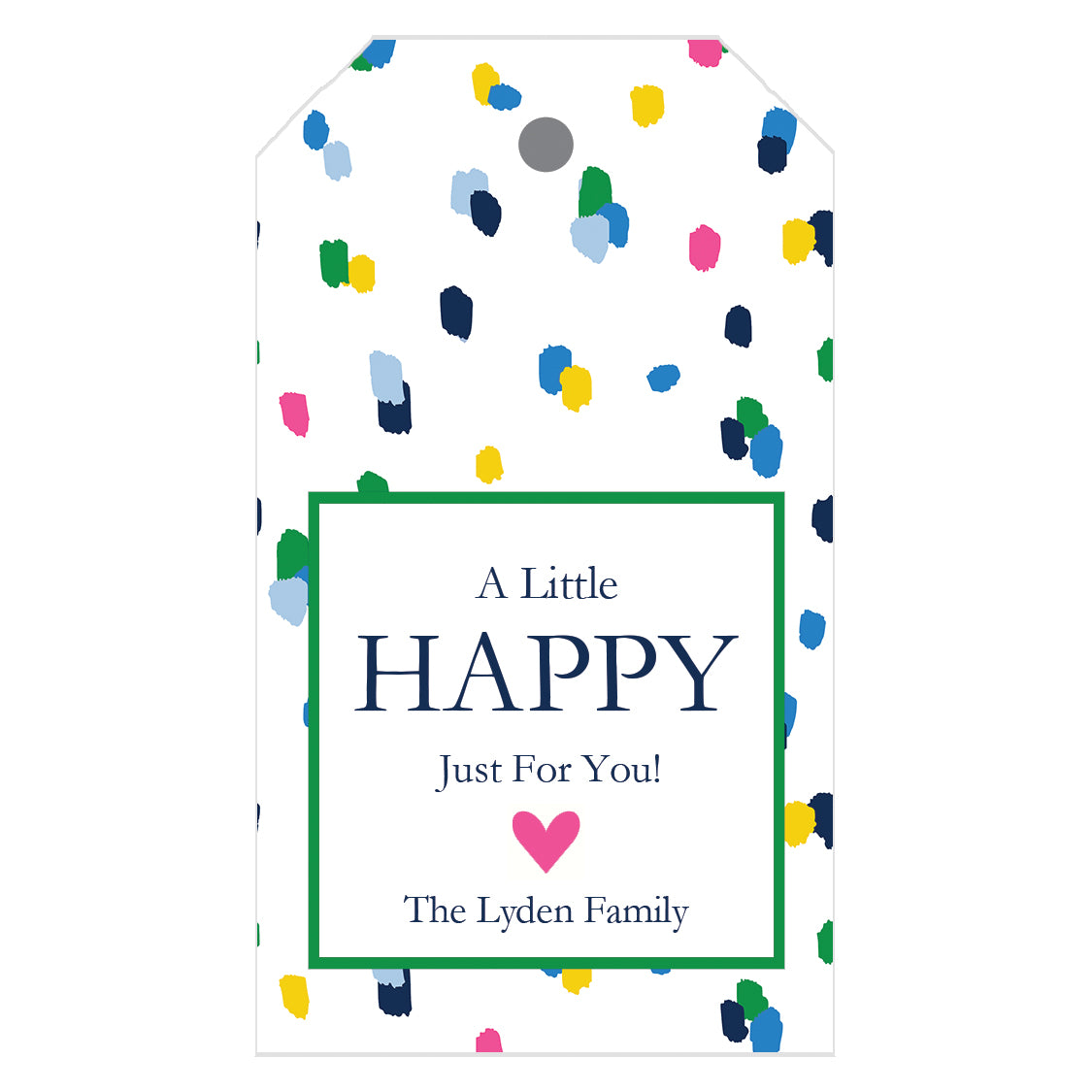 Confetti Personalized Gift Tags
