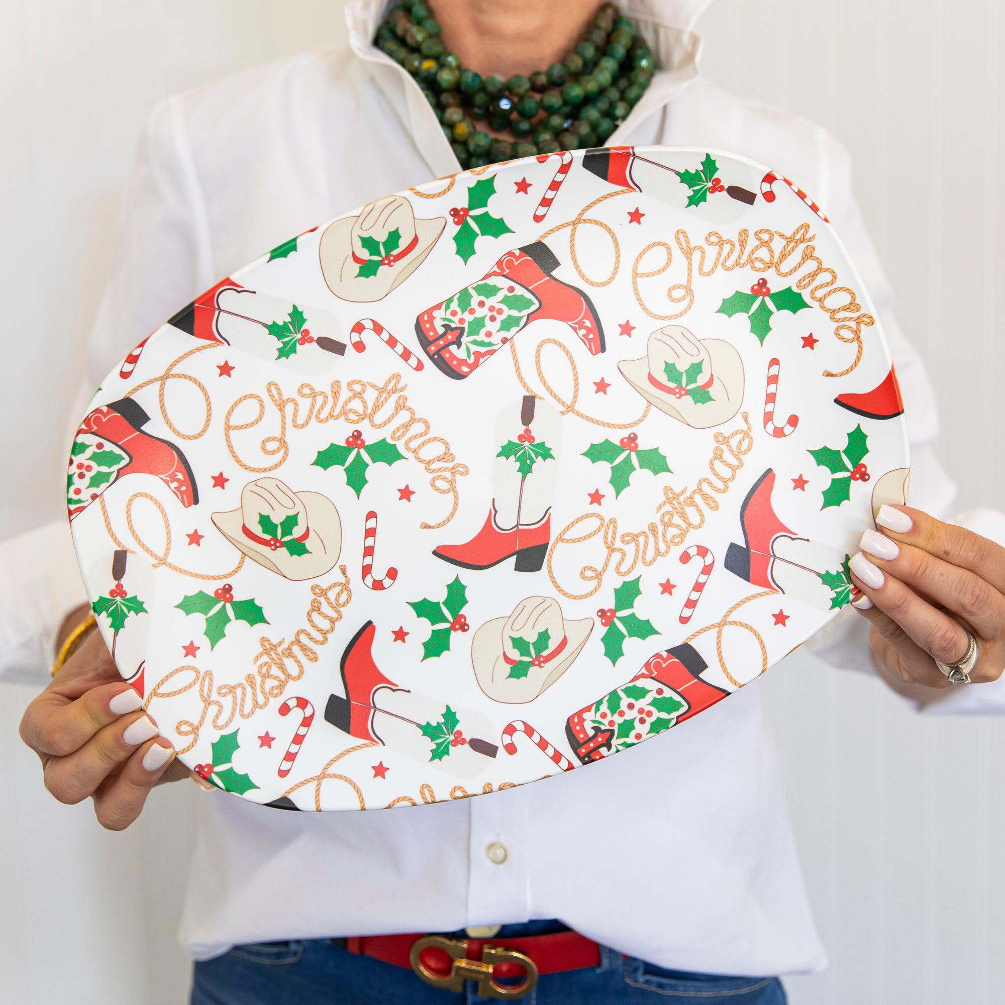 WH Serving Platter | Cowboy Christmas