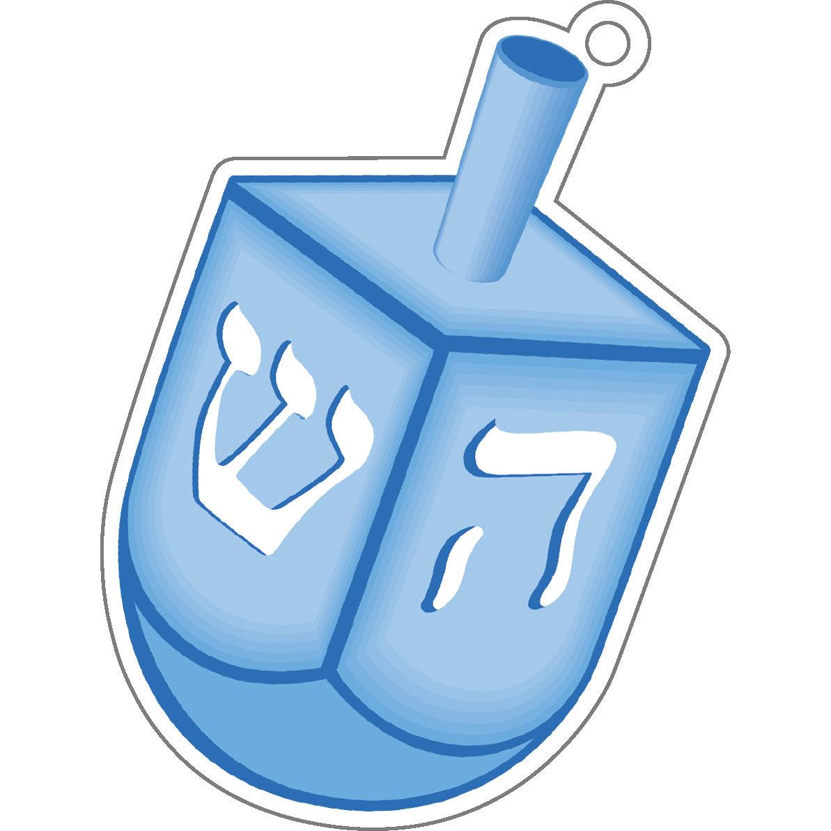 Stock Shoppe: Dreidel Hanukkah Die-Cut Gift Tags