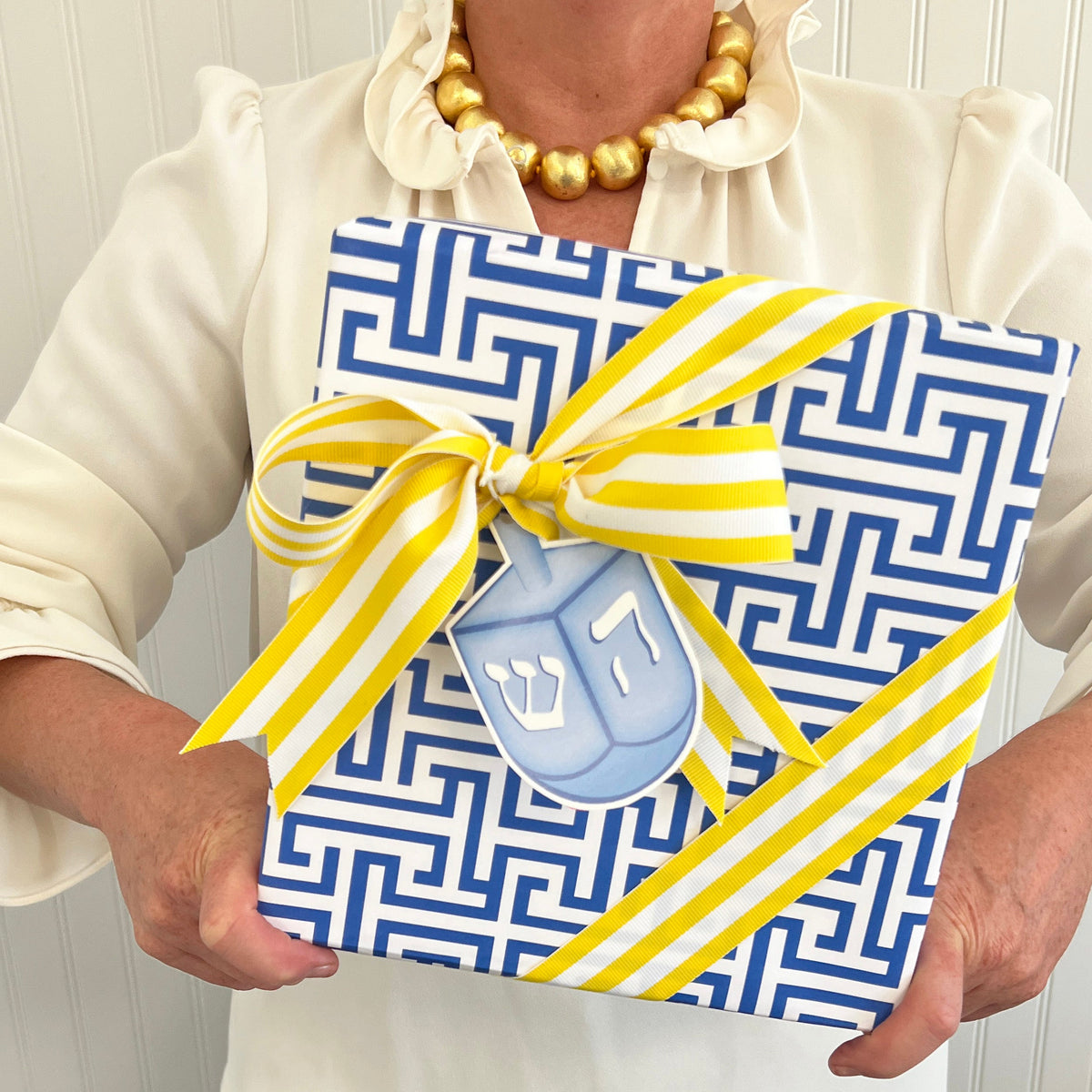 Dreidel Hanukkah Die-Cut Gift Tags