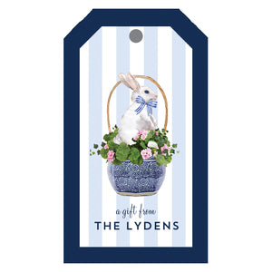 Easter Bunny Basket Personalized Gift Tags