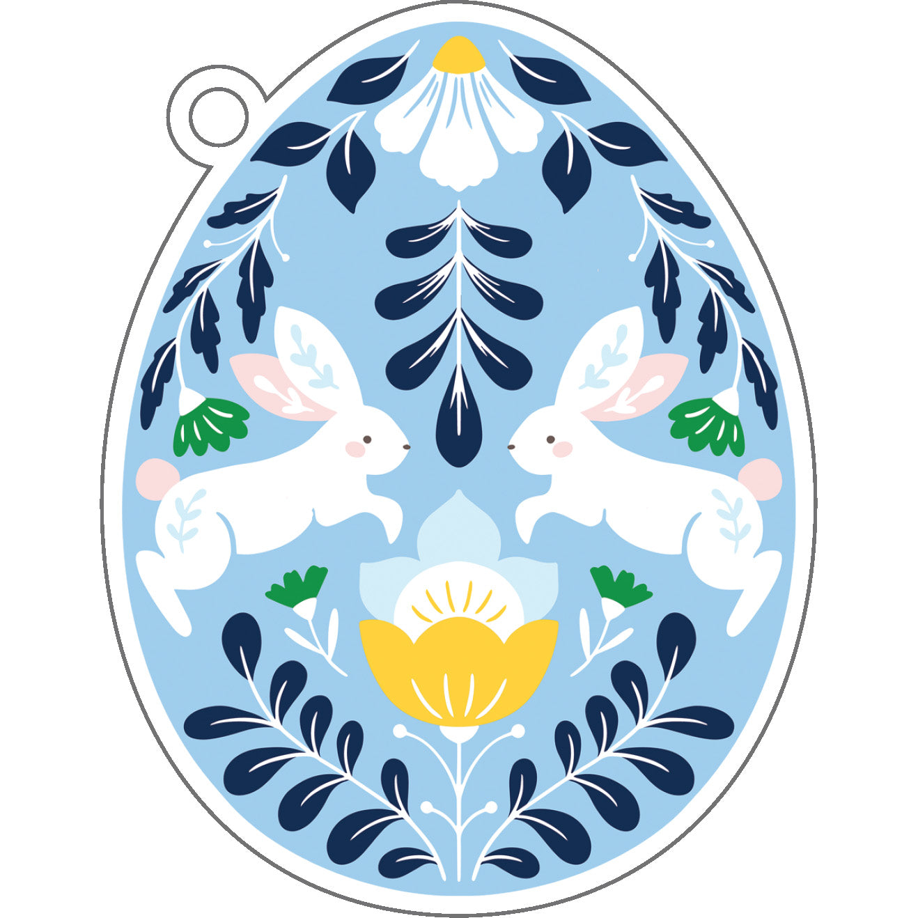 SIDEWALK SALE Easter Egg Die-Cut Gift Tags