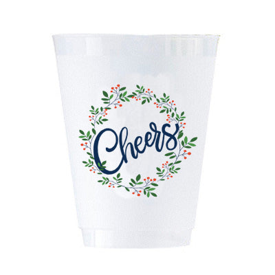 In Stock Fall "Cheers" Shatterproof Cups | Set of 8