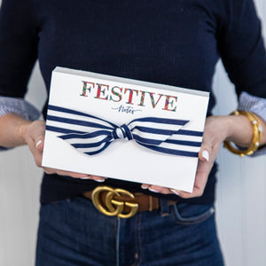 Tartan Festive Notes 8.5x5.5 Slab Notepad – 200 Pages