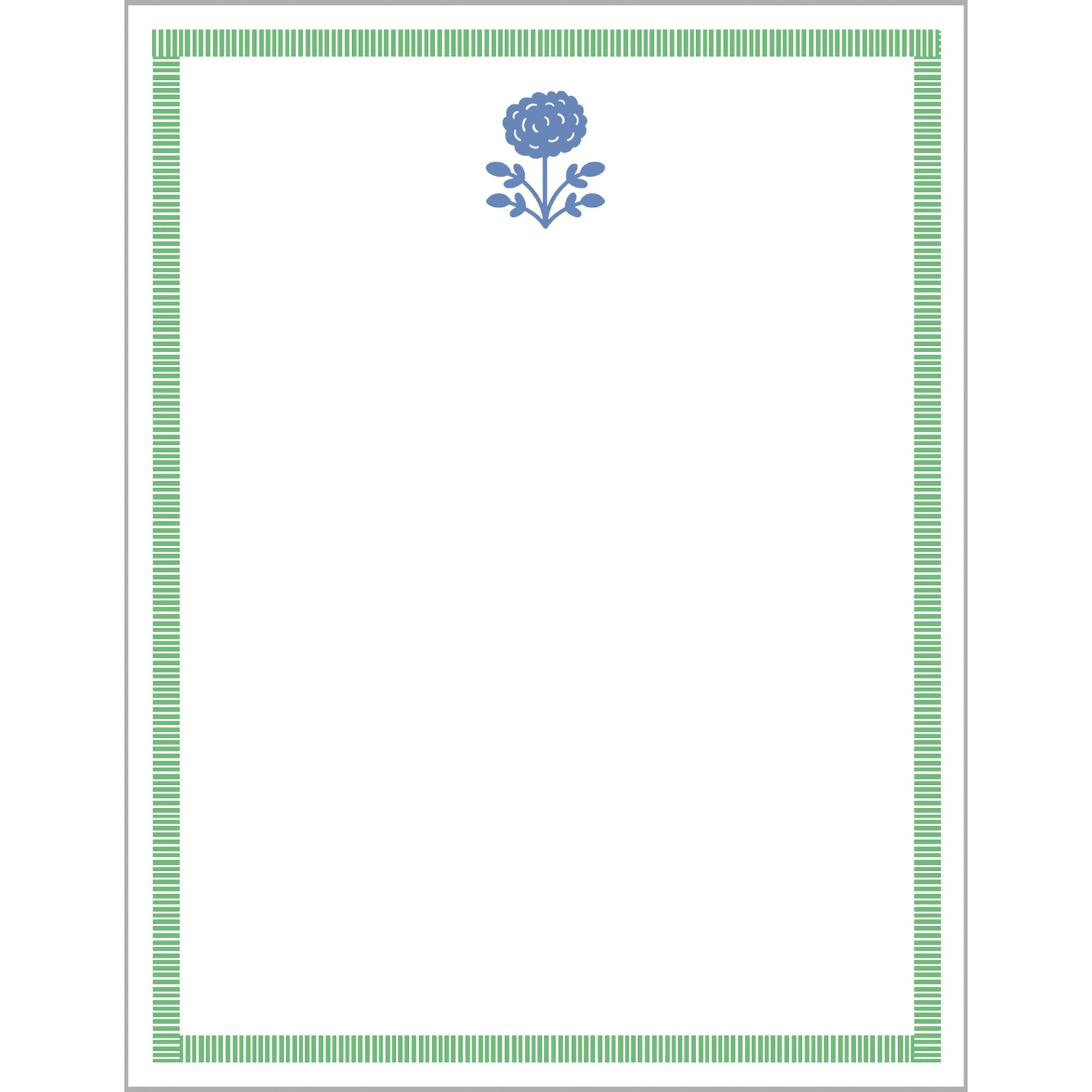 In Stock 4.25x5.5 Floral Stripe Icon Notepad