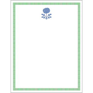 Stock Shoppe: 4x5 Floral Stripe Icon Notepad