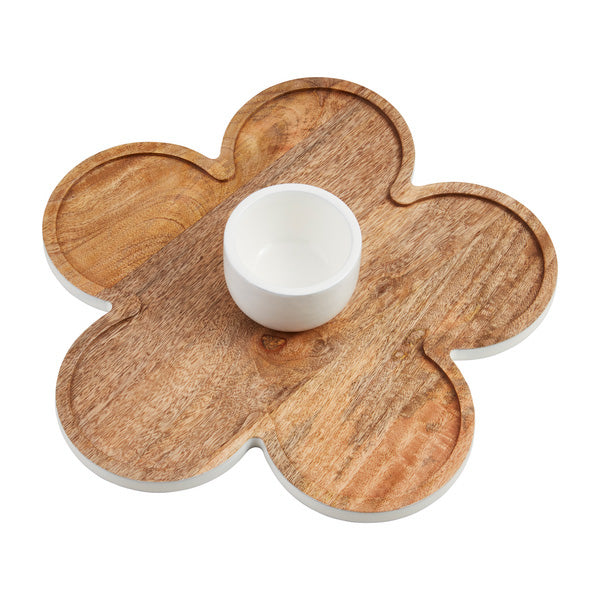 Flower Chip & Dip Serving Platter
