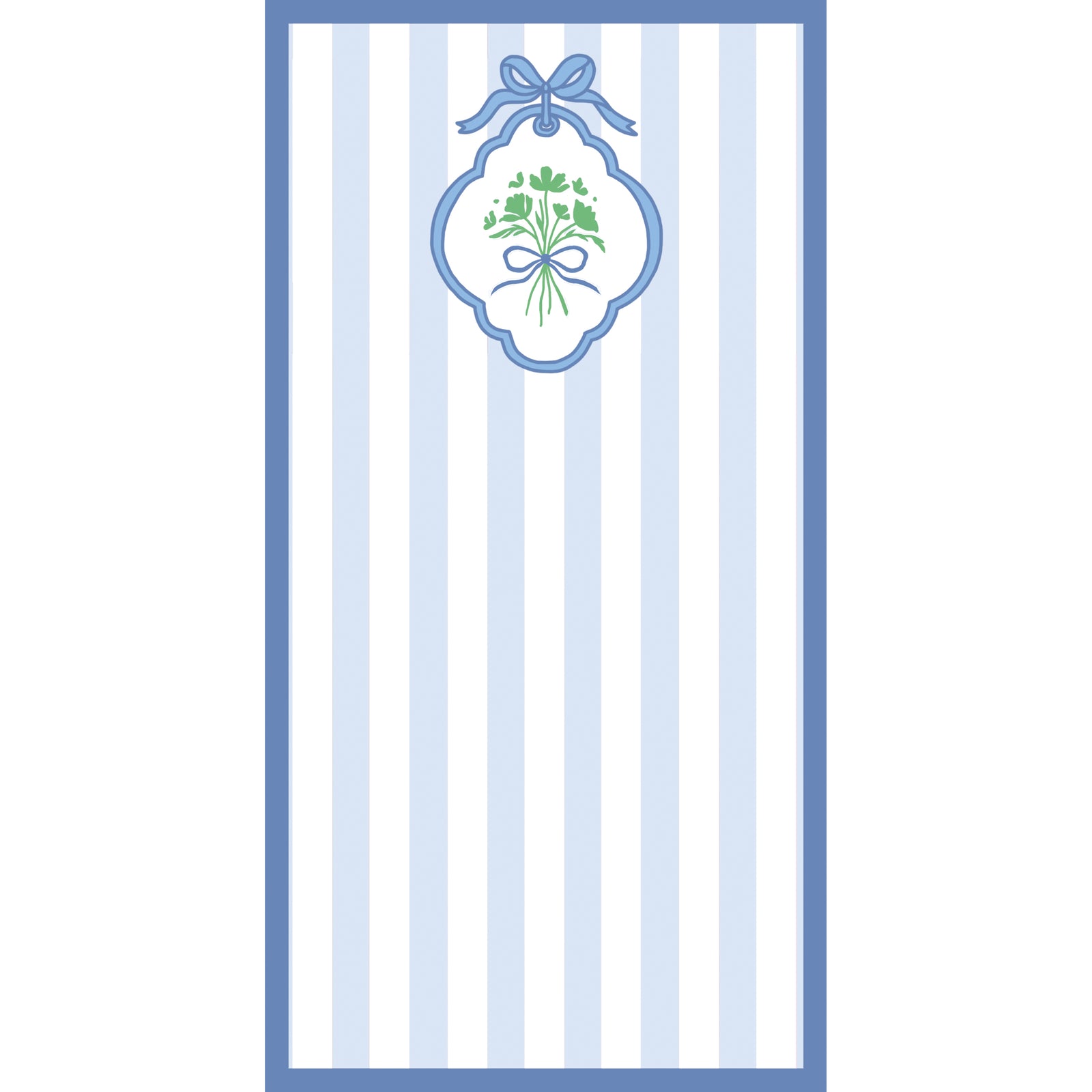 In Stock 4.25x8.5 Bouquet Stripe List Notepad
