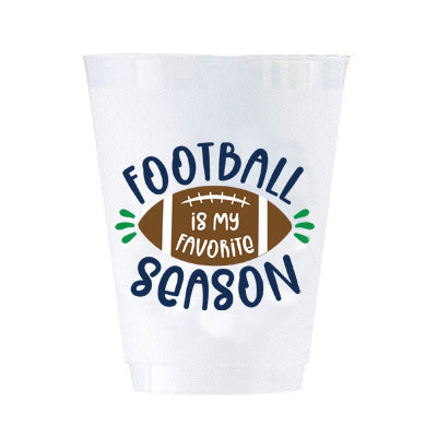 In Stock Football Shatterproof Cups | Set of 8