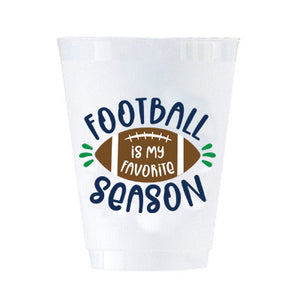 Football Shatterproof Cups | Set of 8