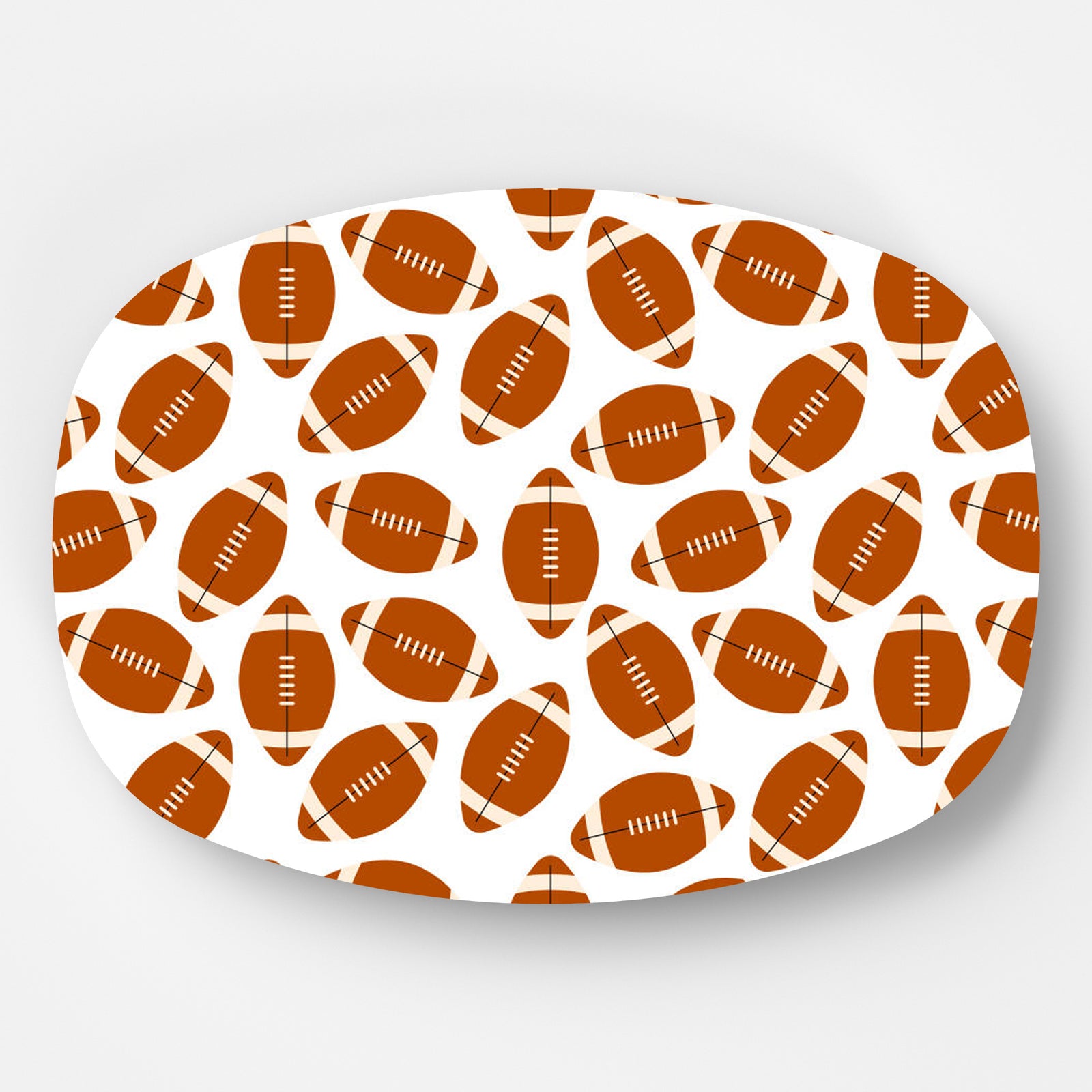 In Stock WH Serving Platter | Footballs