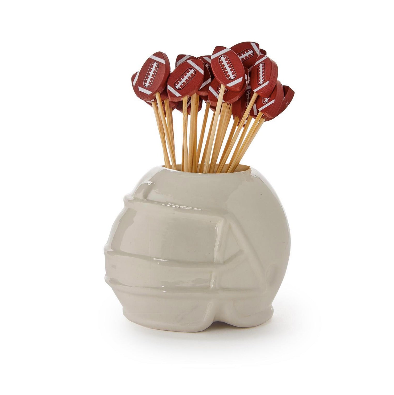 Football Helmet Pick Holder with 20 Football Picks