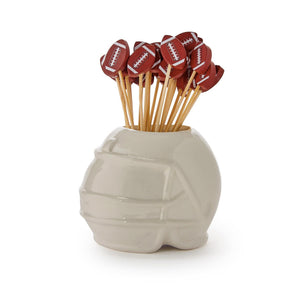 Football Helmet Pick Holder with 20 Football Picks