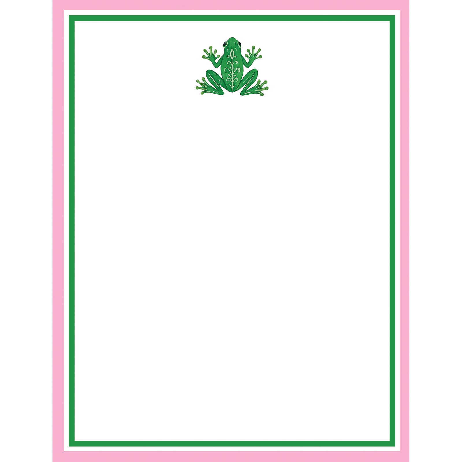 In Stock 4.25x5.5 Preppy Frog Notepad