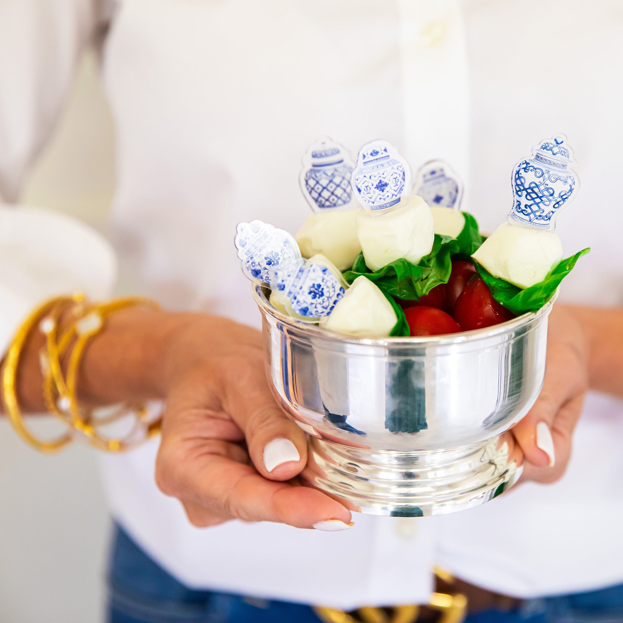 WH Hostess Acrylic Food Picks | Ginger Jars
