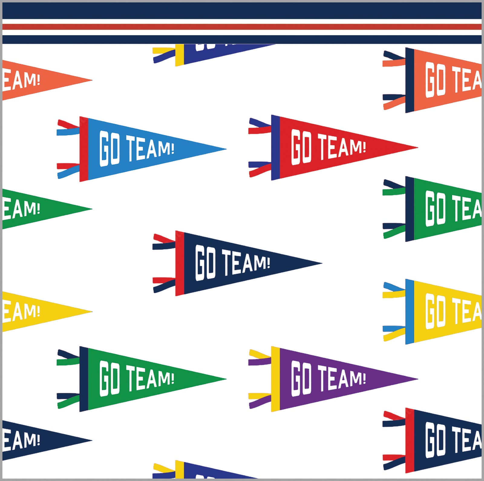 In Stock Paper Table Runner | Sports Pennants