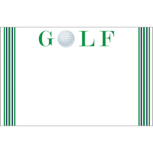 Stock Shoppe: 8.5x5.5 Golf Stripe Slab Notepad