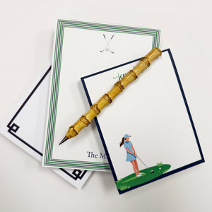 Golf Stripe Personalized Notepad